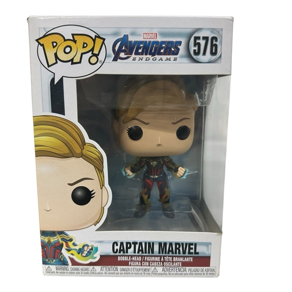 Funko Pop Captain Marvel Avengers Endgame Vinyl Bobblehead Figure 576 Vaulted